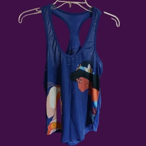 Disney Aladdin & Jasmin racer back top size small